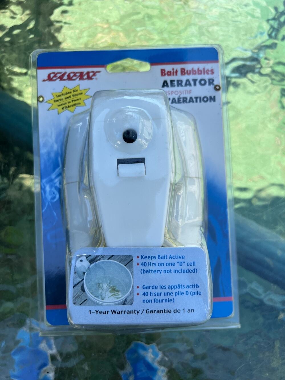 SeaSense Bait Bubbles Aerator Battery Powered 40 Hrs Portable Fishing NEW